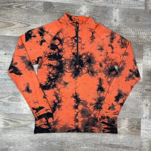 Lululemon Metal Vent Tech Half zip 2.0 Disconnect marble dye autumn M - Picture 3 of 14